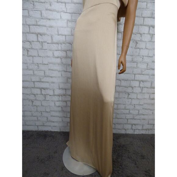 $285 BHLDN Sachin & Babi Chelsea One Shoulder Bow Gown in Neutral 4 NEW - Picture 11 of 16